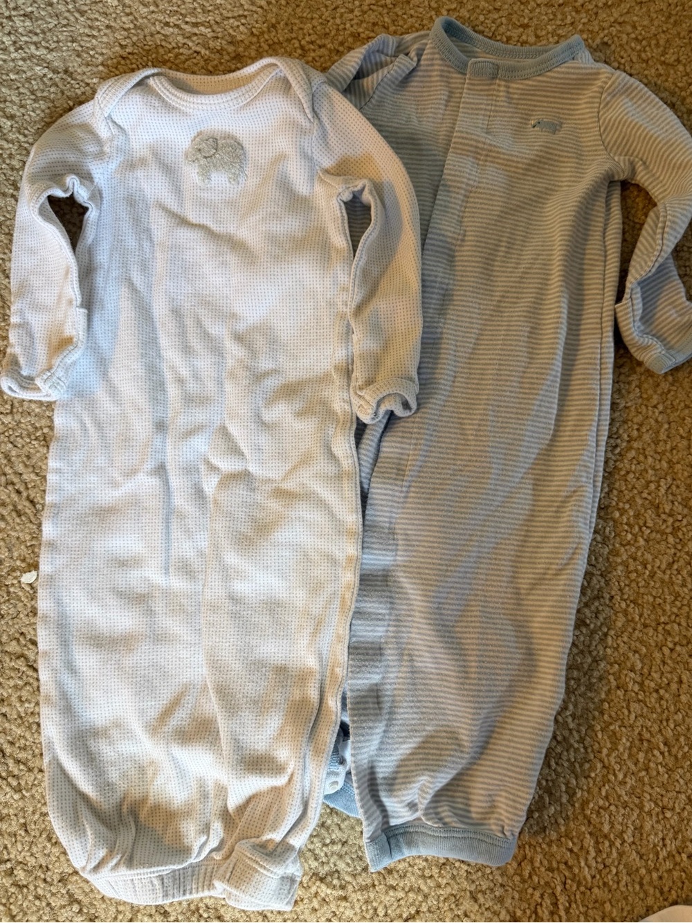 Carter’s newborn sleep gowns